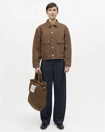 Mads Nørgaard - Soil Denim Solweig Jakke - Cocoa